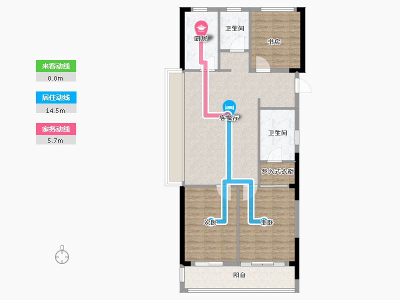 浙江省-绍兴市-上品学府-95.20-户型库-动静线