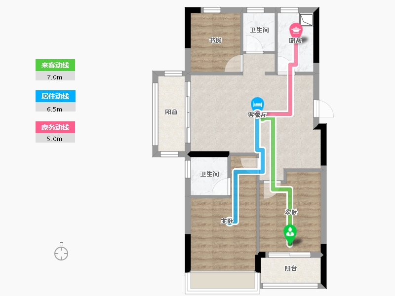 浙江省-嘉兴市-工联·云悦府-70.97-户型库-动静线