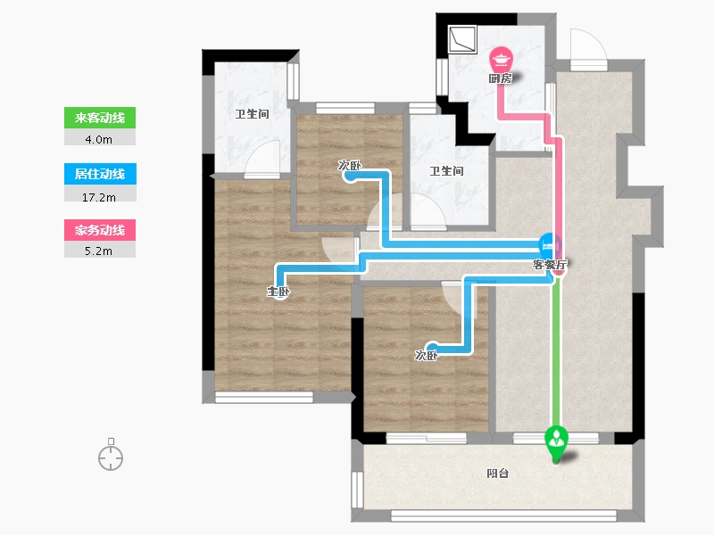 福建省-宁德市-富春云玺-71.20-户型库-动静线