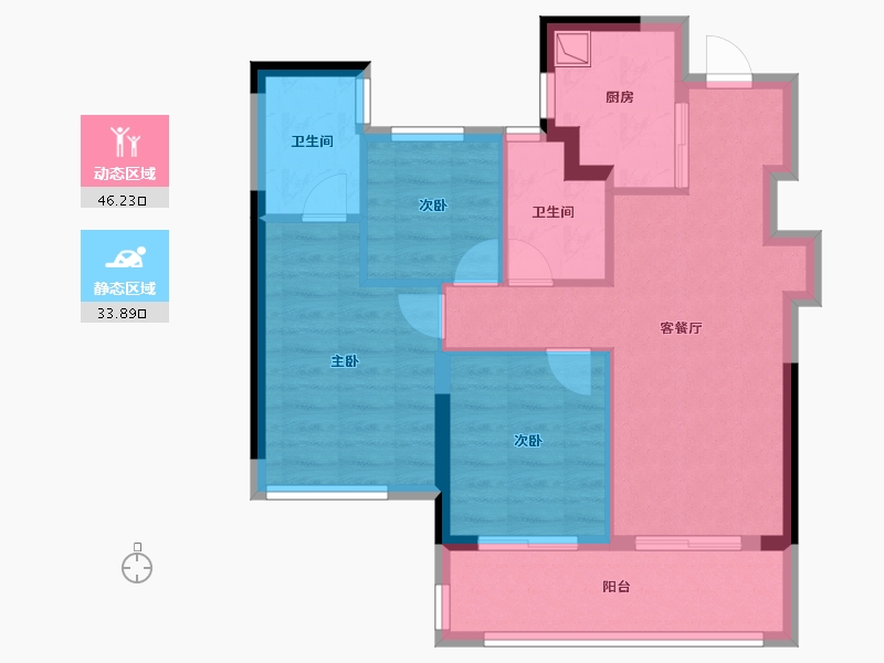 福建省-宁德市-富春云玺-71.20-户型库-动静分区