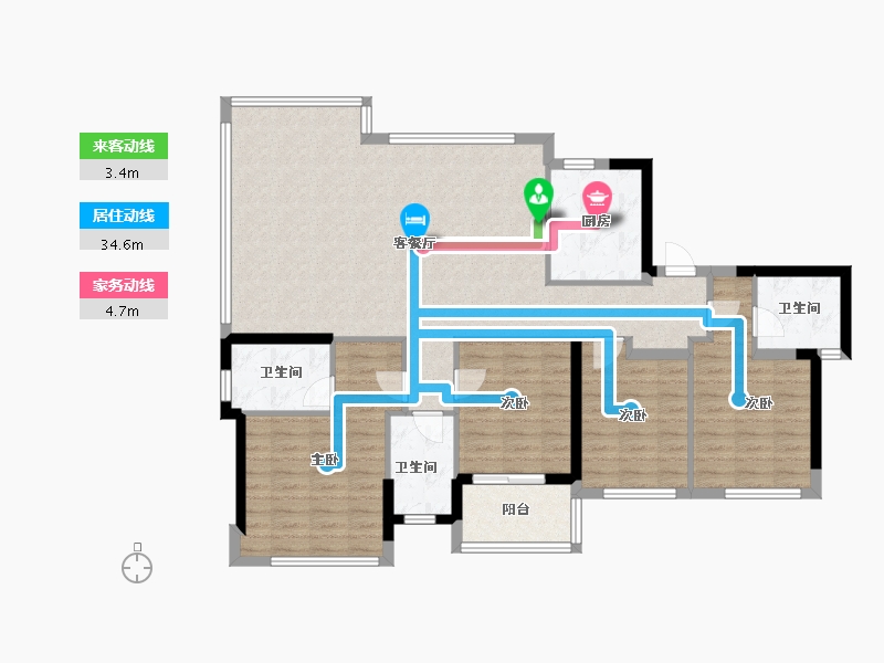 福建省-宁德市-富春云玺-114.40-户型库-动静线