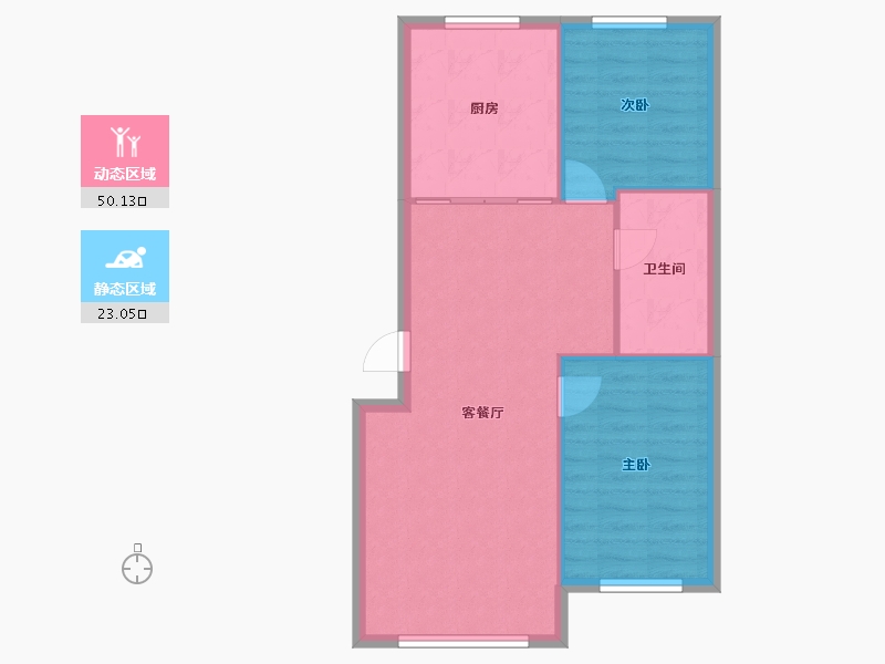 内蒙古自治区-呼伦贝尔市-博雅新区北区-101.00-户型库-动静分区