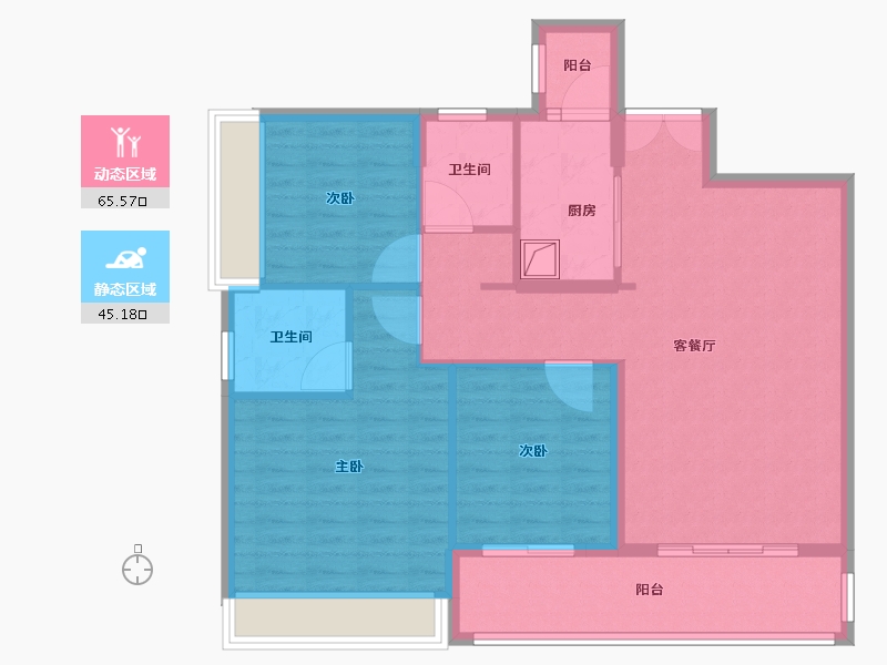 广东省-深圳市-凌云华府-100.00-户型库-动静分区