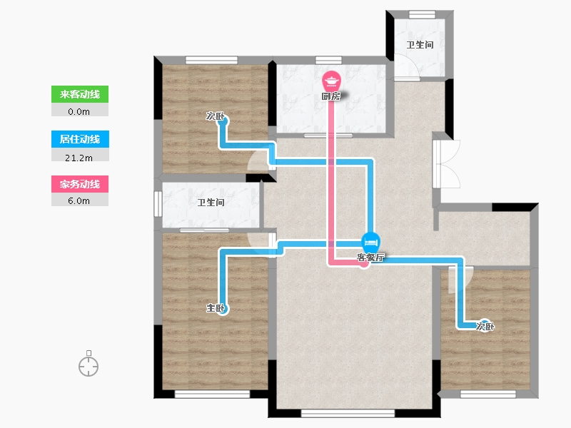 吉林省-松原市-萨日朗学府-99.98-户型库-动静线