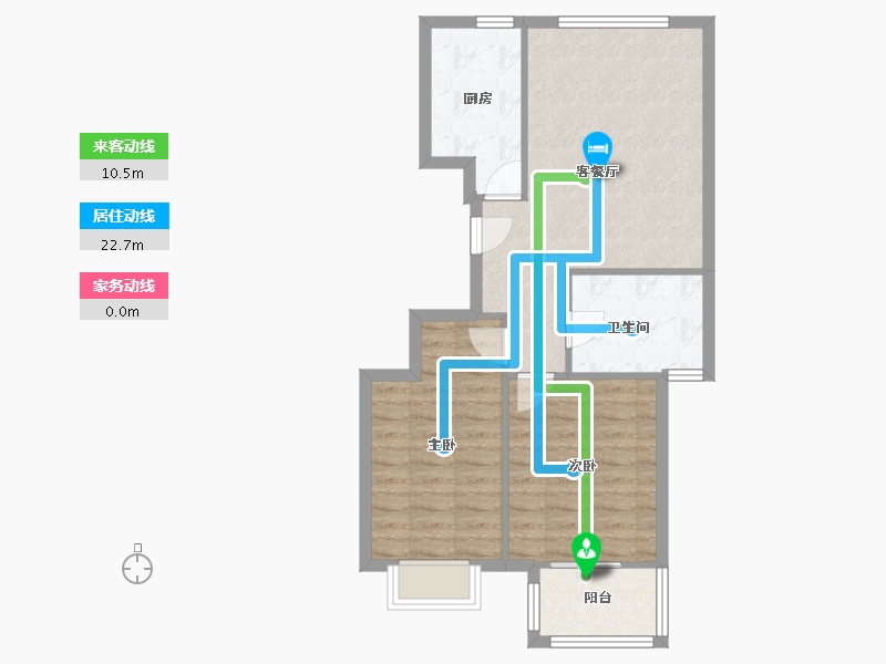 河北省-廊坊市-万欣小区-71.34-户型库-动静线