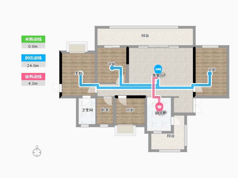 贵州省-贵阳市-融汇湖城一品-116.00-户型库-动静线