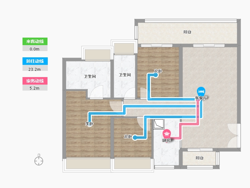 广东省-深圳市-凌云华府-101.61-户型库-动静线