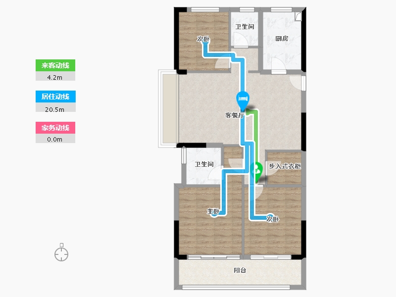 浙江省-湖州市-产投蓝城桂语兰庭-92.00-户型库-动静线