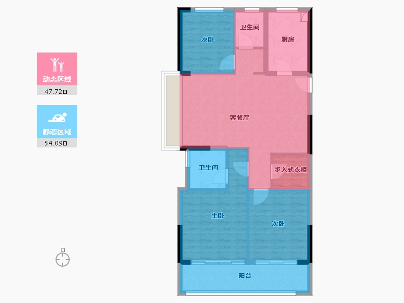 浙江省-湖州市-产投蓝城桂语兰庭-92.00-户型库-动静分区