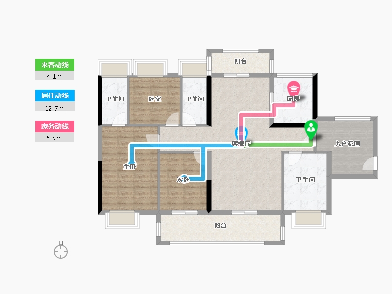 广东省-阳江市-国鼎·湾玺壹号-119.30-户型库-动静线