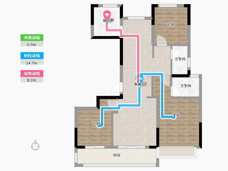 浙江省-绍兴市-上品学府-99.20-户型库-动静线