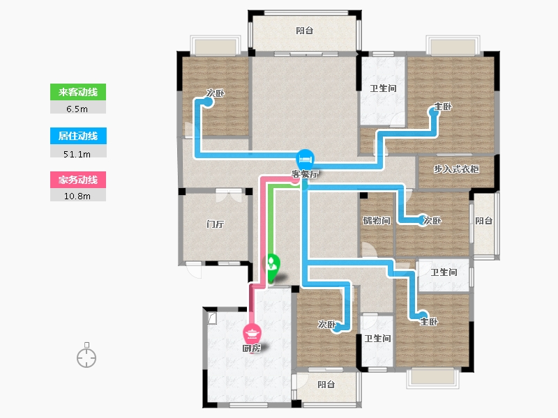 广西壮族自治区-防城港市-春江嘉园-192.00-户型库-动静线