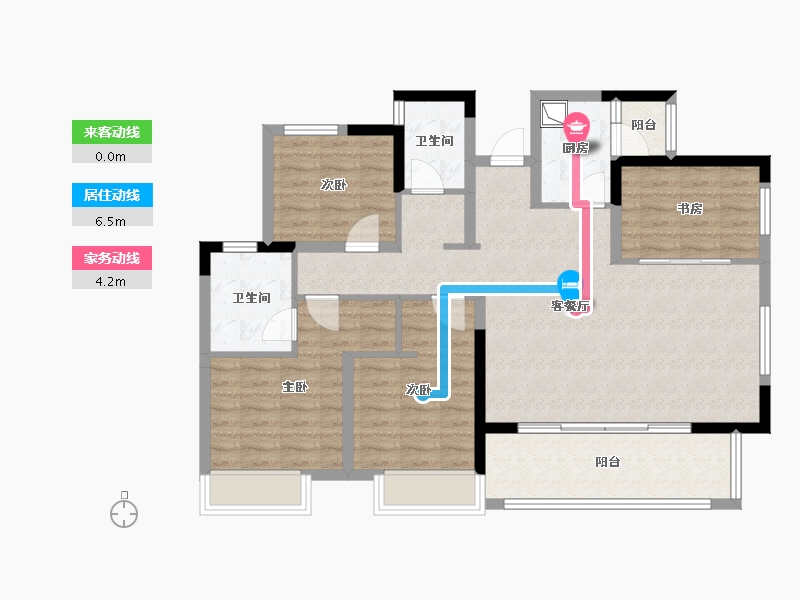 四川省-内江市-星月江畔-103.18-户型库-动静线