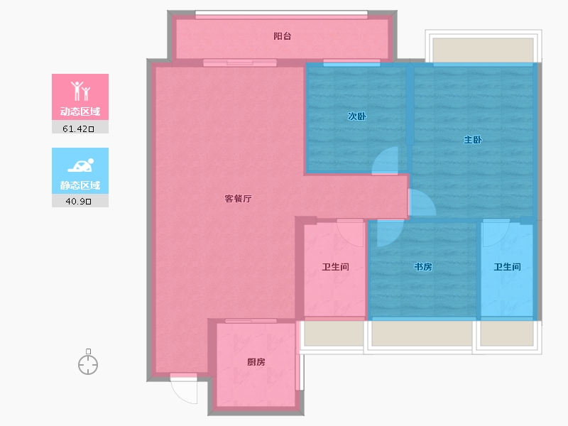 湖北省-黄冈市-九坤新城首府-97.00-户型库-动静分区