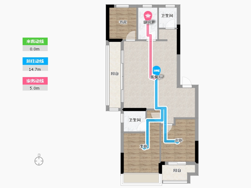 浙江省-嘉兴市-工联·云悦府-80.14-户型库-动静线