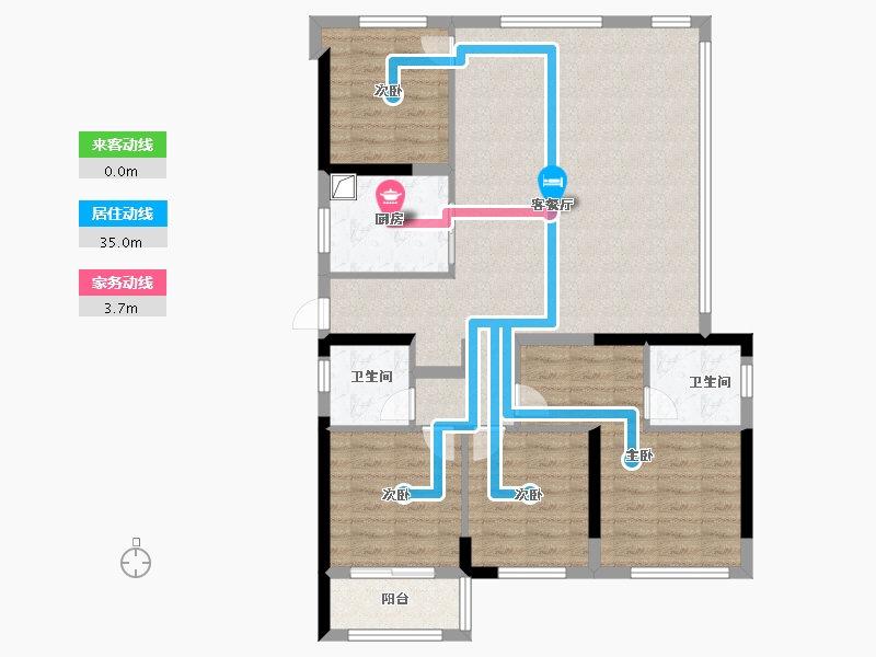 福建省-宁德市-富春云玺-98.40-户型库-动静线