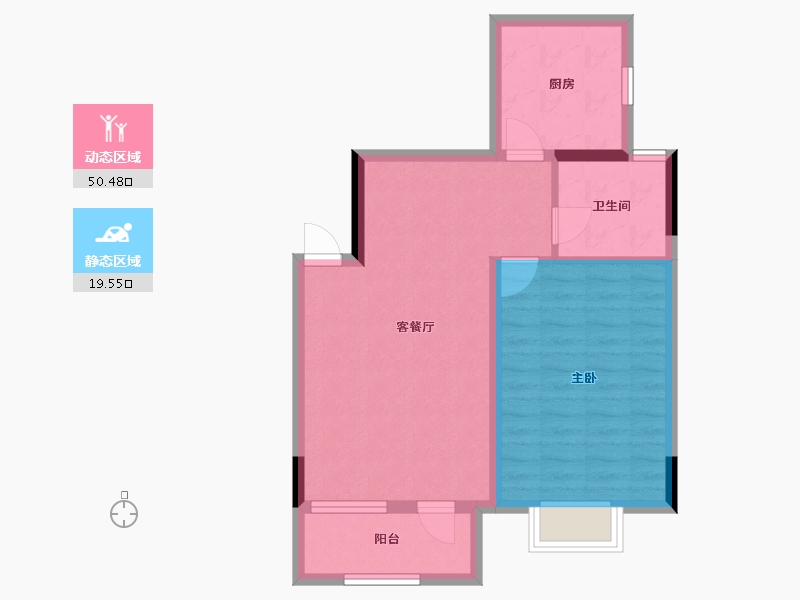 辽宁省-沈阳市-恒大文化旅游城-住宅区-62.40-户型库-动静分区