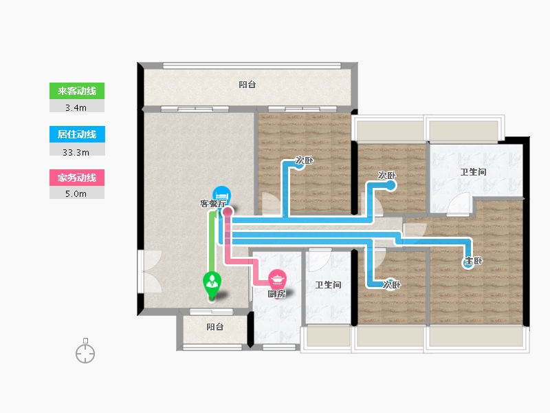 广东省-深圳市-凌云华府-115.20-户型库-动静线