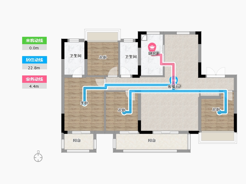 江苏省-徐州市-大华梧桐院(岚翠)-112.00-户型库-动静线