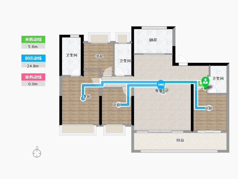 江苏省-南京市-金基山川江樾-136.85-户型库-动静线