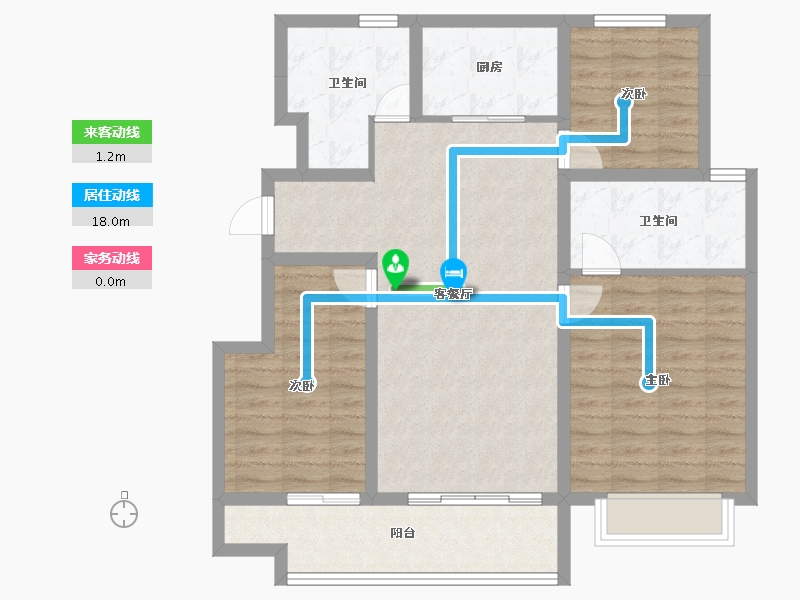 河北省-邯郸市-昱景华府-106.38-户型库-动静线