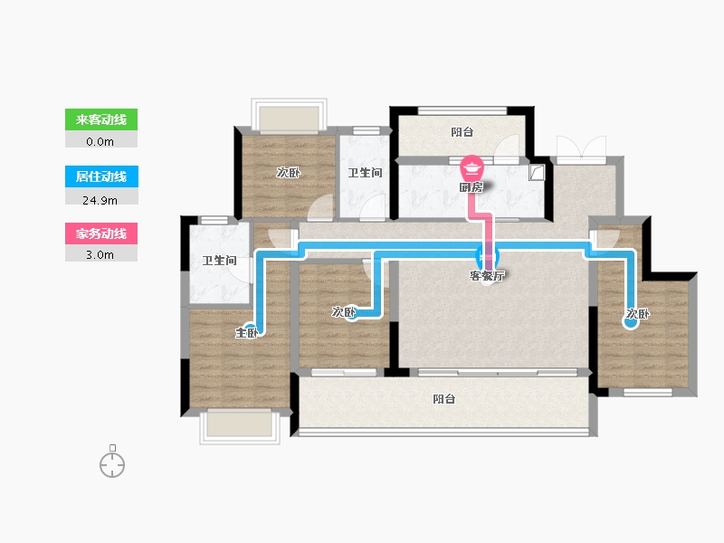 贵州省-贵阳市-融汇湖城一品-108.15-户型库-动静线