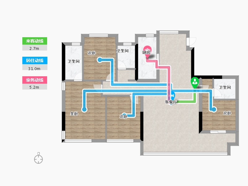 江西省-南昌市-璟悦府-101.47-户型库-动静线