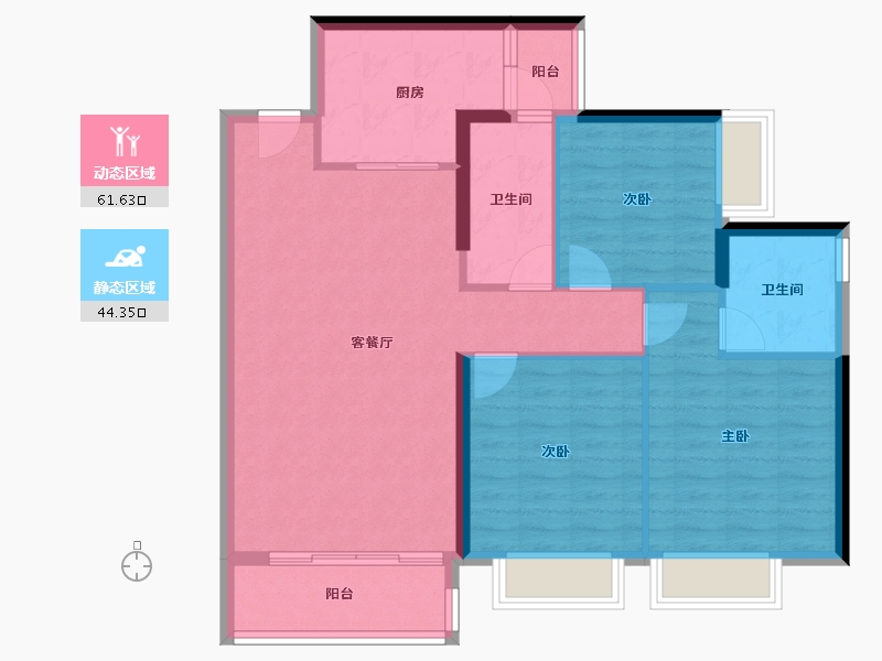 广东省-深圳市-京基·华樾-96.00-户型库-动静分区