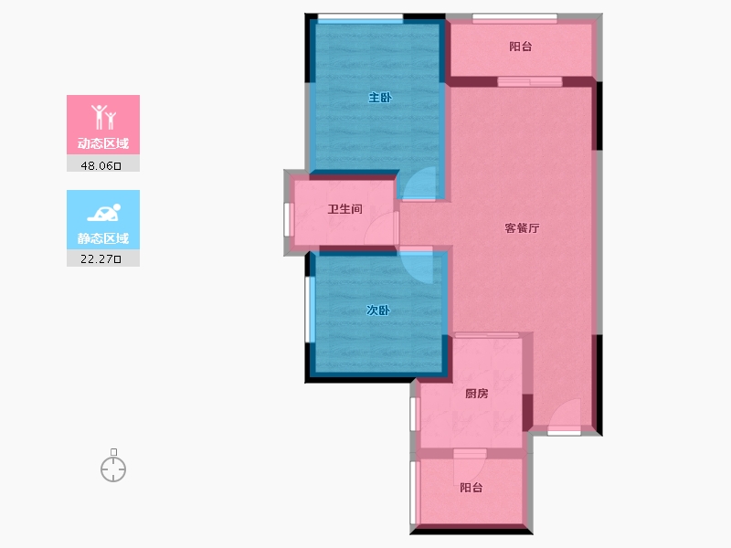 四川省-南充市-东华国际-61.51-户型库-动静分区