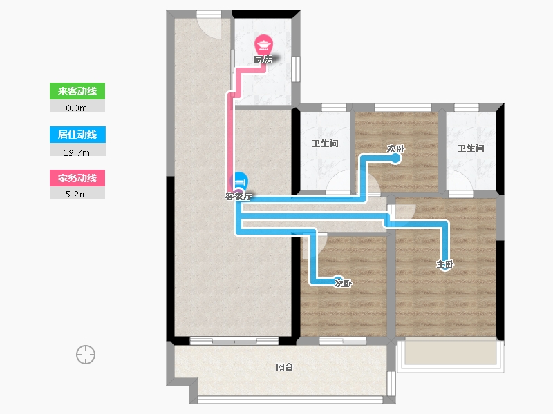 河南省-平顶山市-碧桂园凤凰城-82.99-户型库-动静线