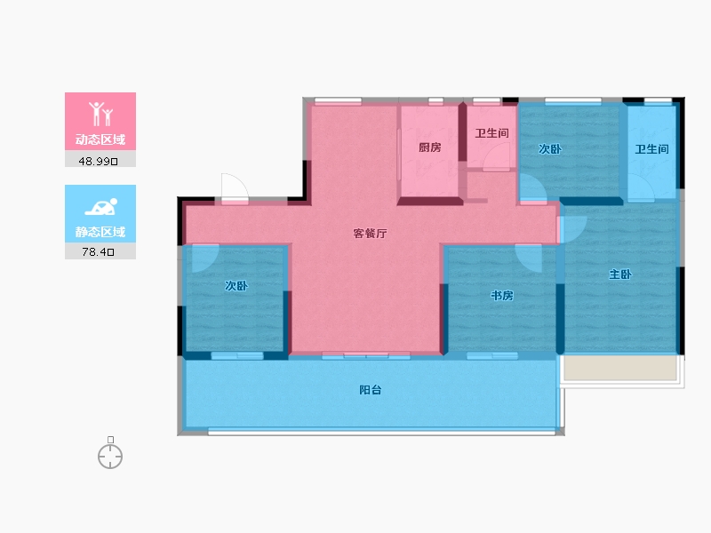 河南省-三门峡市-锦悦新著-114.40-户型库-动静分区