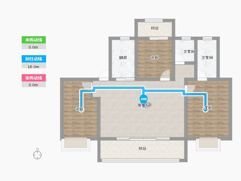 陕西省-宝鸡市-金御华府-98.58-户型库-动静线