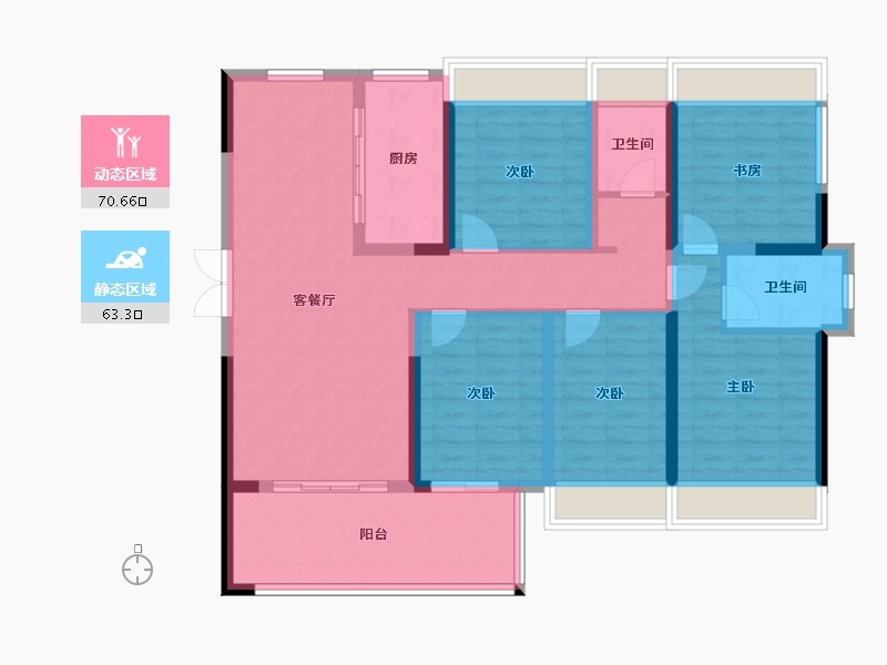 广东省-湛江市-福濠华庭-111.70-户型库-动静分区