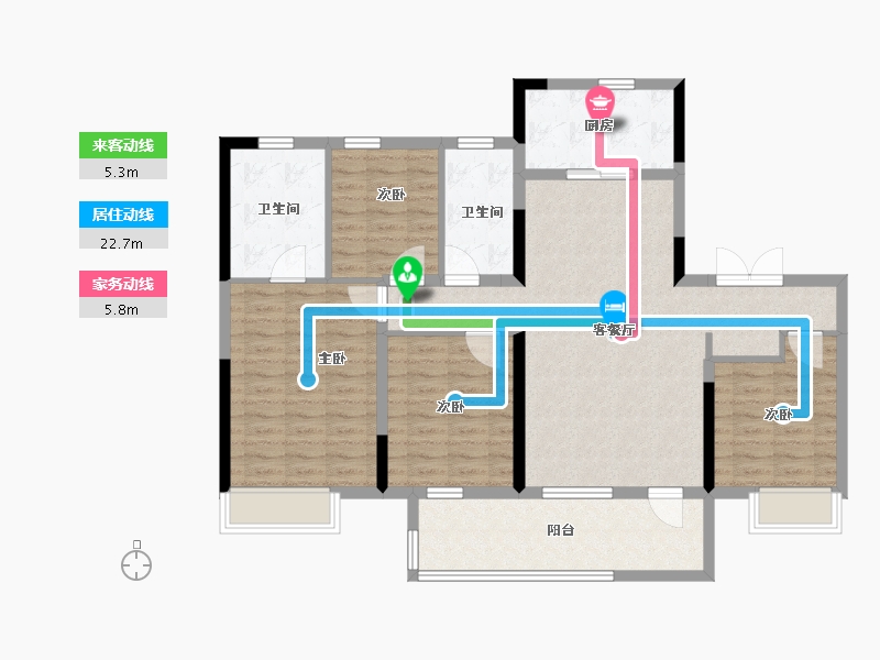 山东省-济宁市-保利·公园1971-114.40-户型库-动静线