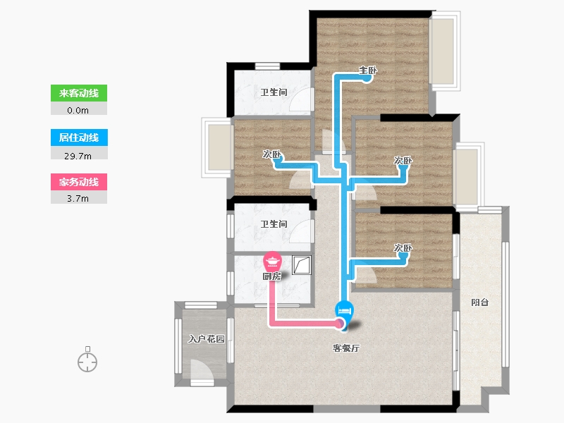 江西省-赣州市-南康嘉福·尚江尊品一期项目-98.40-户型库-动静线