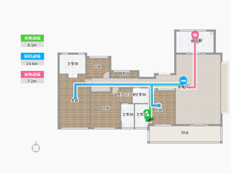 浙江省-宁波市-得力·至臻府-202.00-户型库-动静线