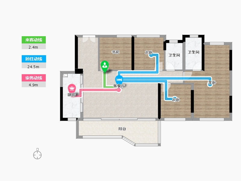 四川省-成都市-国贸人居海上蓉屿-119.56-户型库-动静线