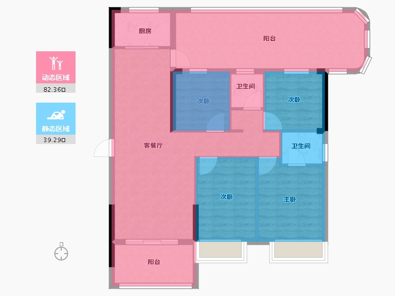 湖北省-黄冈市-孝感九里-103.28-户型库-动静分区