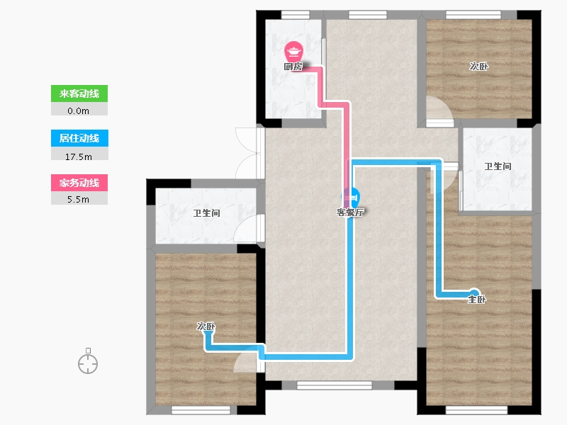 吉林省-松原市-豪杰悦璟-93.10-户型库-动静线