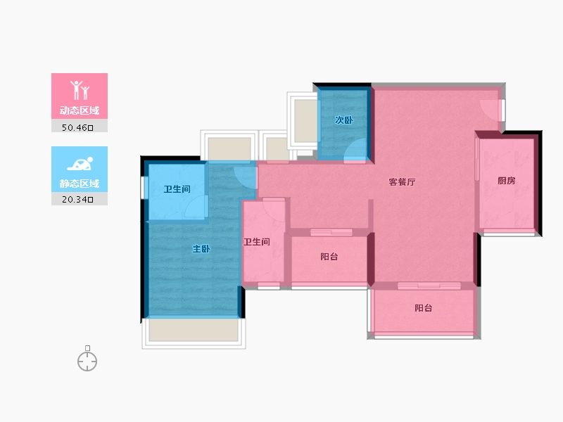 广东省-佛山市-智富新天地-62.40-户型库-动静分区