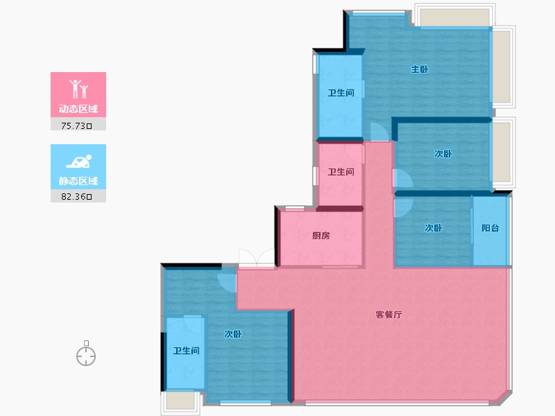 福建省-厦门市-国贸海上鸣樾-144.00-户型库-动静分区