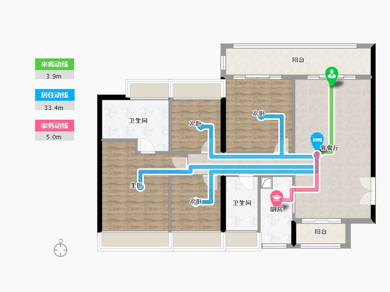 广东省-深圳市-凌云华府-115.21-户型库-动静线