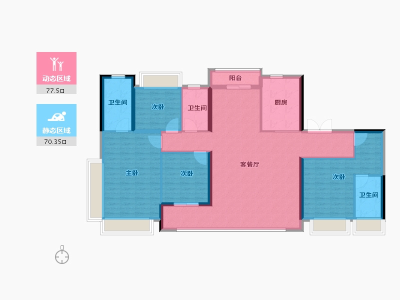 福建省-厦门市-国贸海上鸣樾-134.27-户型库-动静分区