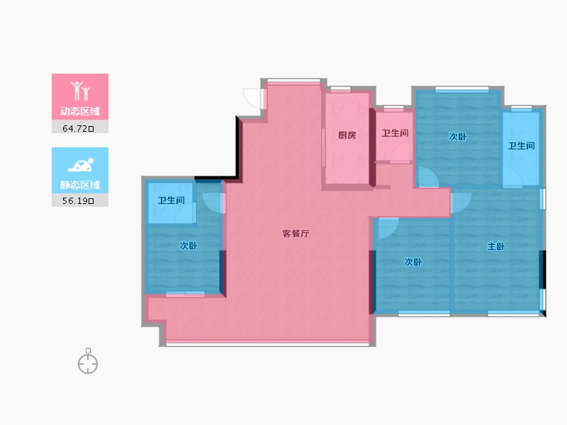 江西省-南昌市-璟悦府-109.51-户型库-动静分区