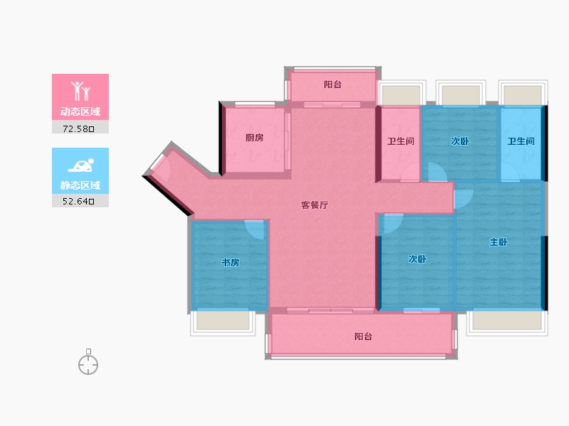 广东省-阳江市-国鼎·湾玺壹号-113.60-户型库-动静分区