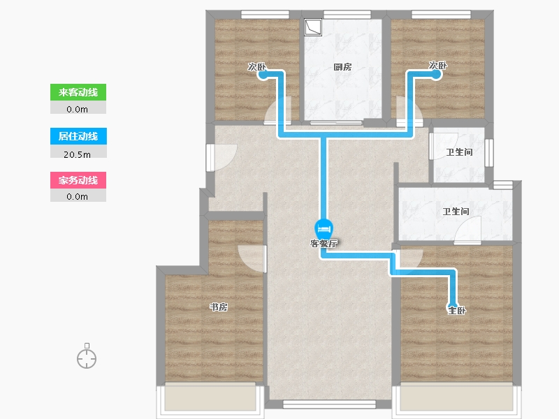 北京-北京市-中海富华里汇园-99.10-户型库-动静线