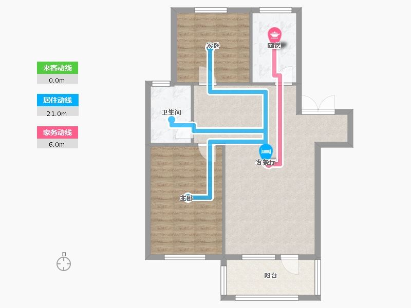 辽宁省-营口市-汇丰名府-78.40-户型库-动静线