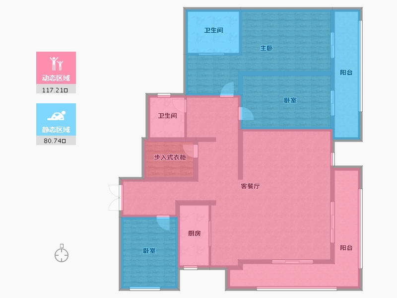 云南省-昆明市-北大资源·滇海壹号-178.44-户型库-动静分区