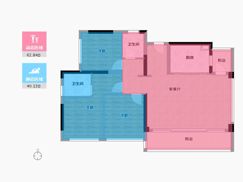 四川省-成都市-国贸人居海上蓉屿-92.39-户型库-动静分区