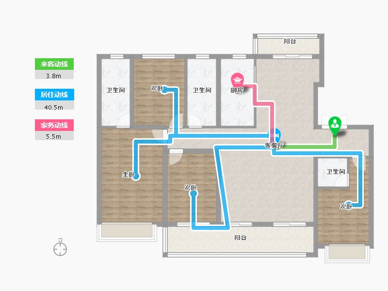 河南省-商丘市-建业十八城9期·滨河赋-140.00-户型库-动静线